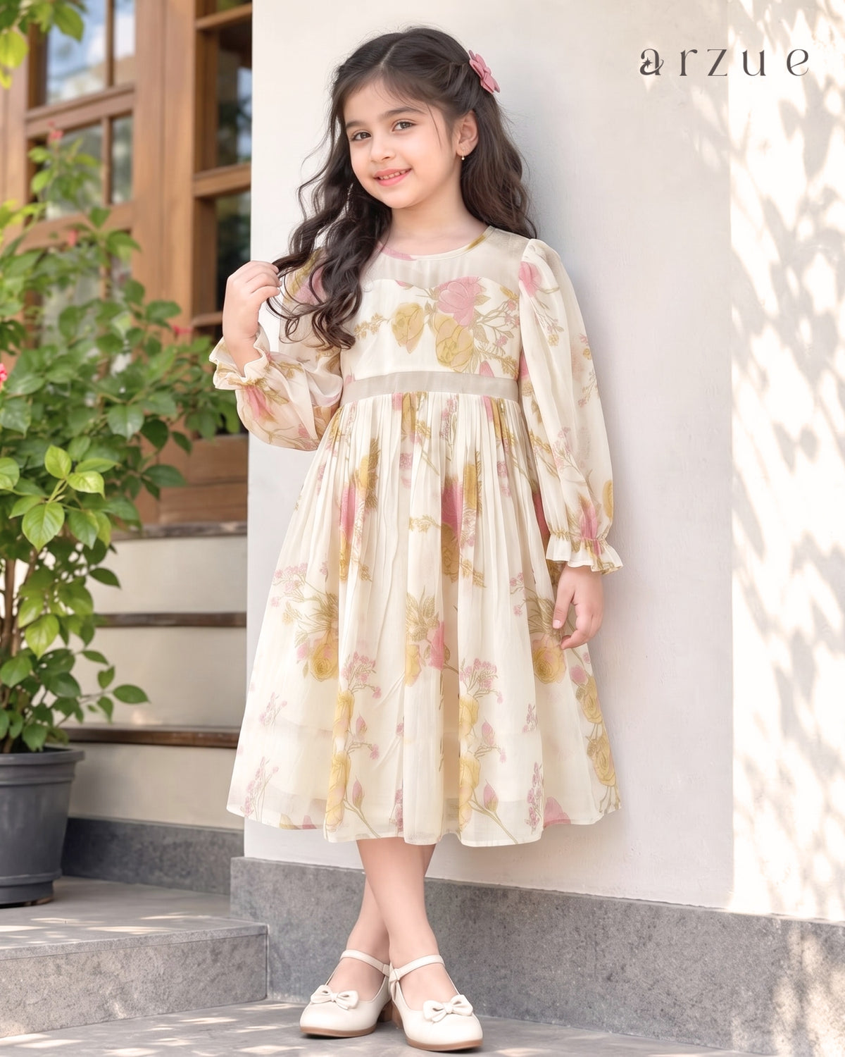 Mellow Bloom Chanderi – Frock