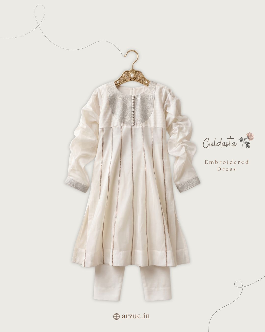 Guldasta White Dress