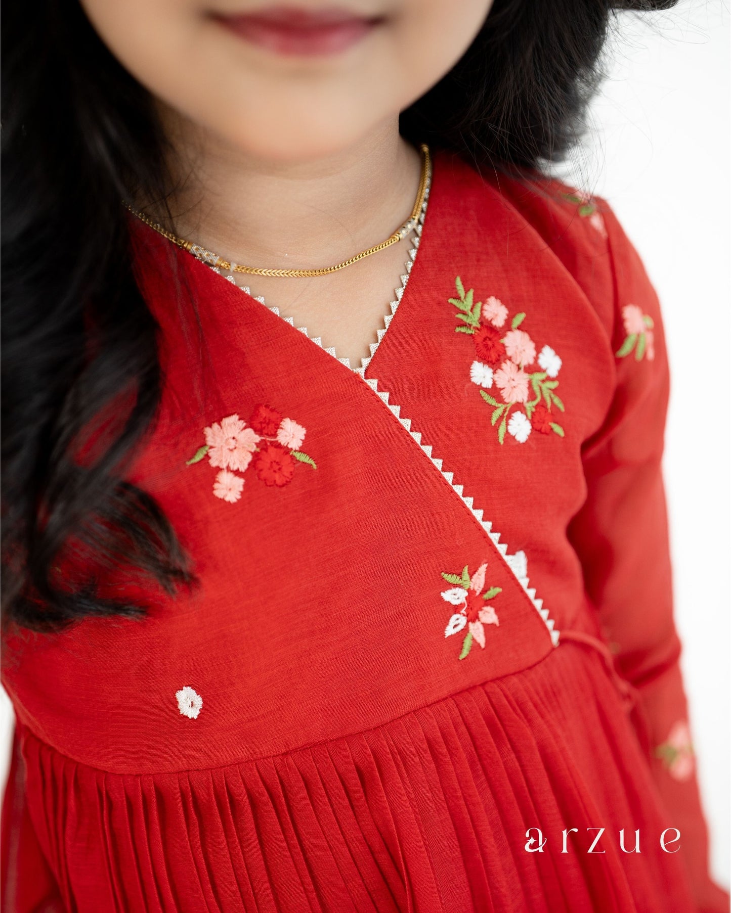Guldasta Red Anarkali Set