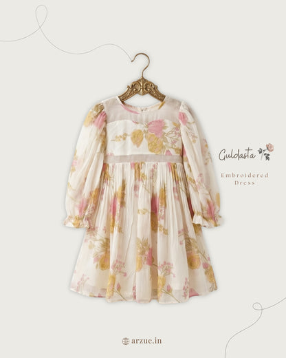 Mellow Bloom Chanderi – Frock