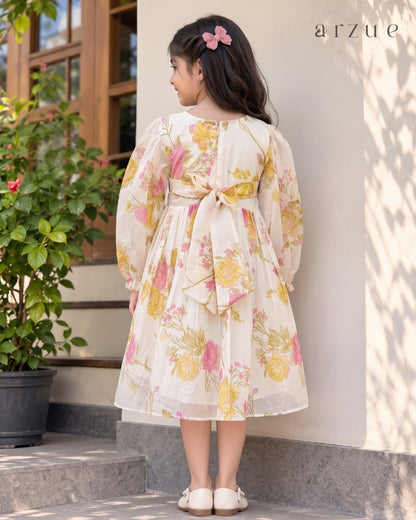 Mellow Bloom Chanderi – Frock