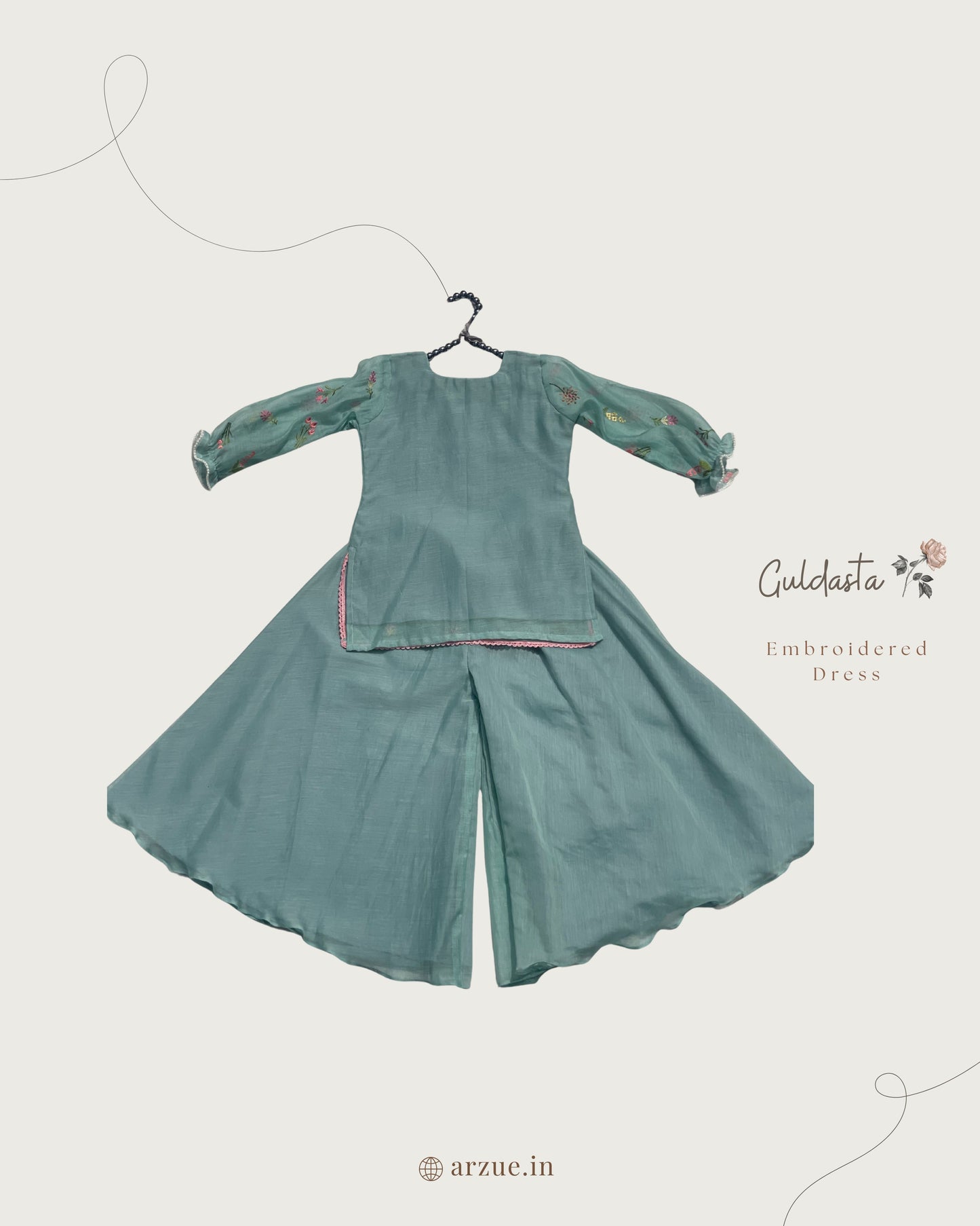 Guldasta Sage Green - Palazzo Set
