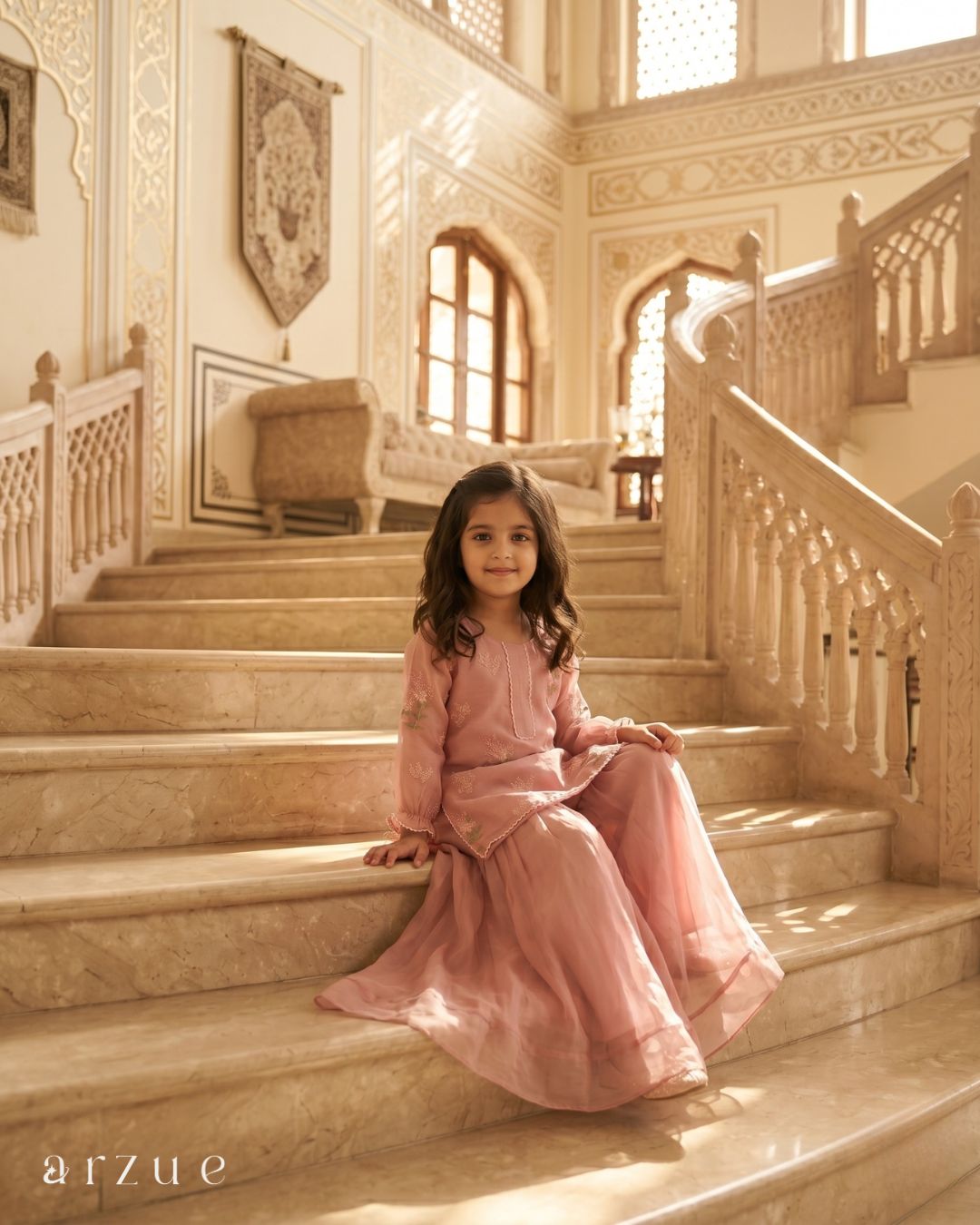 Guldasta Peach Blossom - Palazzo Set