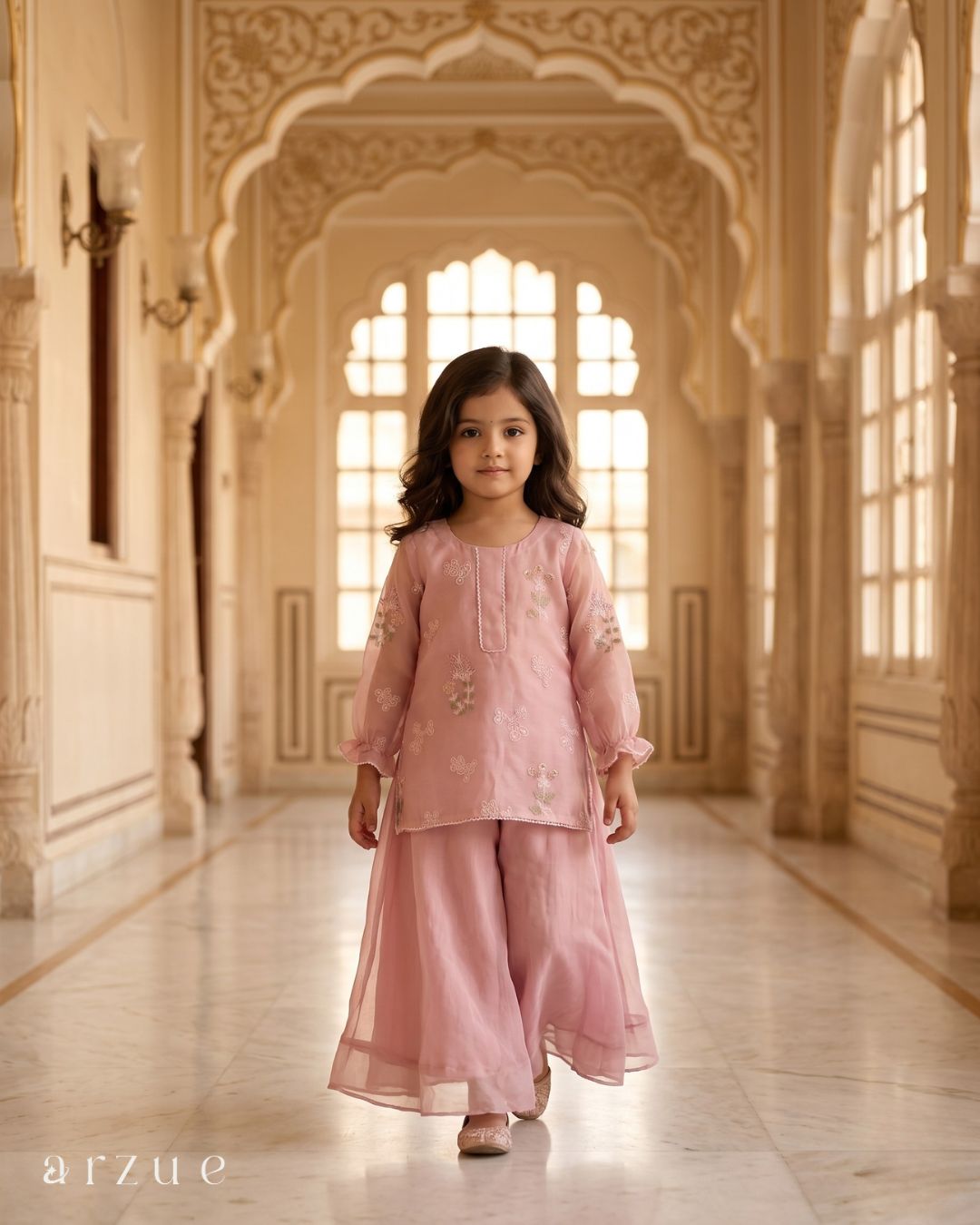 Guldasta Peach Blossom - Palazzo Set