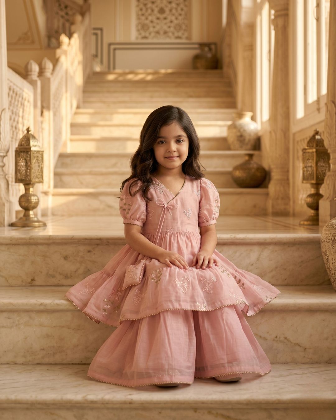 Guldasta Blush Pink - Sharara Set