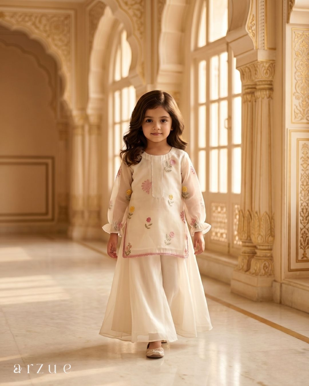 Guldasta Off  White - Palazzo Set