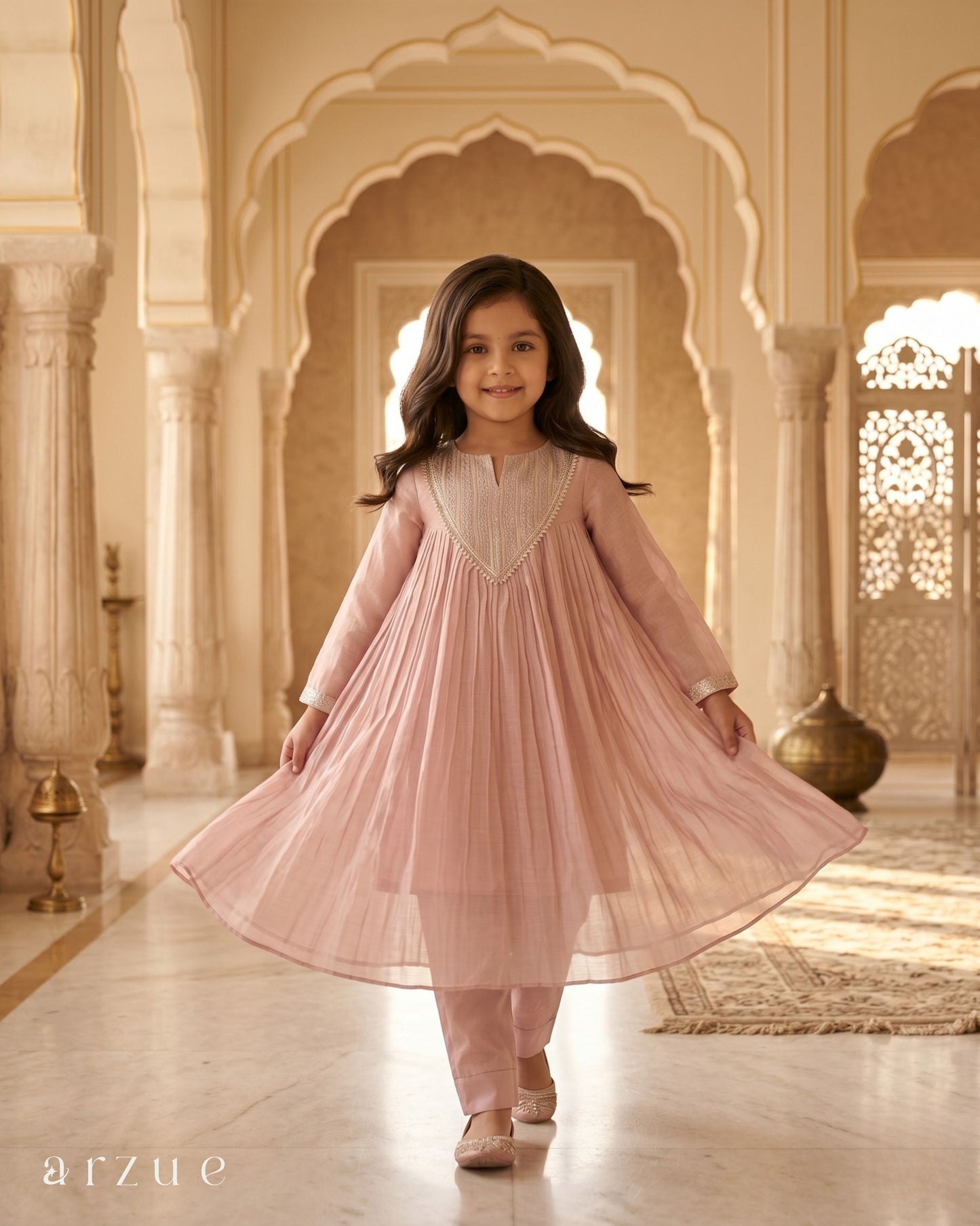 Pink Anarkali