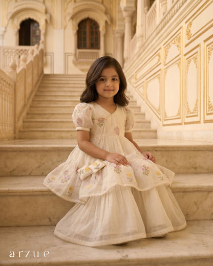 Guldasta Off White - Sharara Set