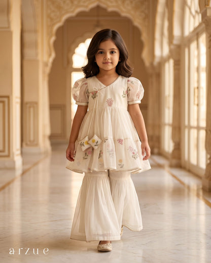 Guldasta Off White - Sharara Set