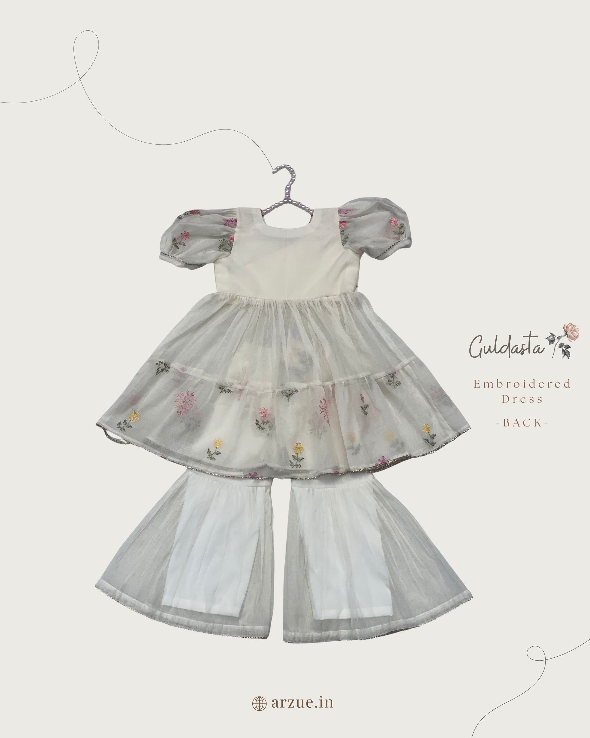 Sharara Set Off White